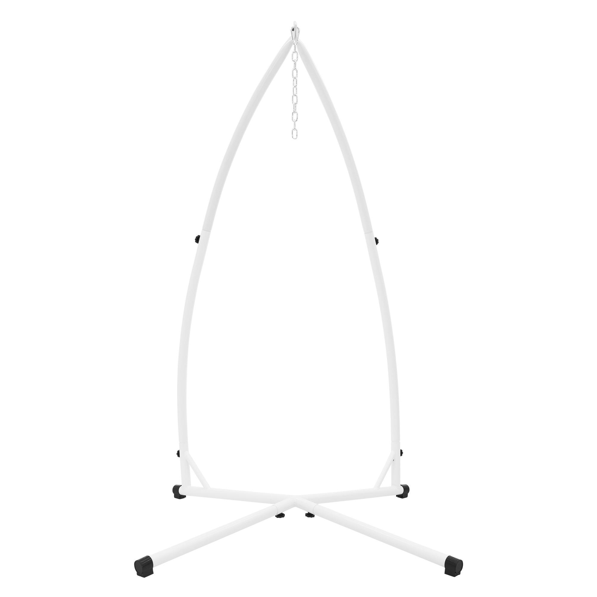 HÄNGESESSELGESTELL 208 cm, Metall - Weiß, Metall (110/110/208cm) - ML-DESIGN