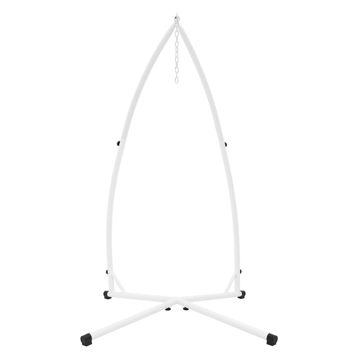 HÄNGESESSELGESTELL 208 cm, Metall - Weiß, Metall (110/110/208cm) - ML-DESIGN