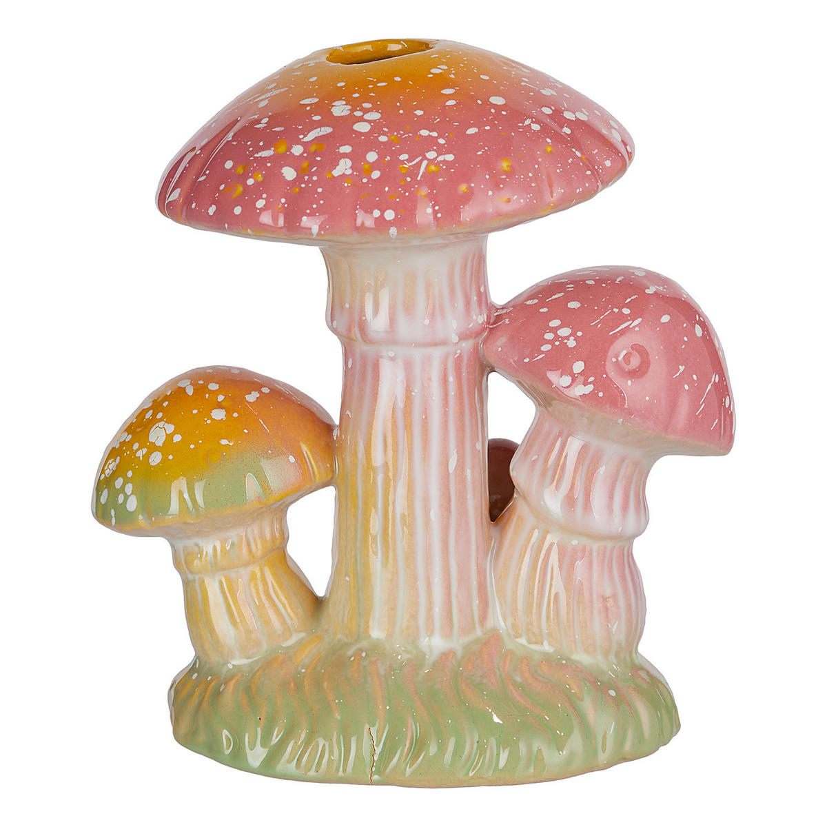 VASE Enchanted Forest - Pink/Gelb, Keramik (15cm) - Butlers