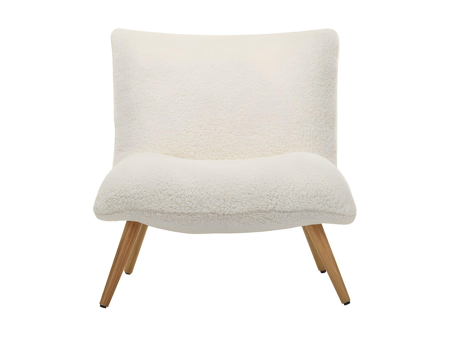 SESSEL mit gerader Rückenlehne - 1 Person - Stoff, Stoff - Weiß - - Weiß, Textil (77/81/90cm) - Vente-Unique
