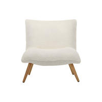 SESSEL mit gerader Rückenlehne - 1 Person - Stoff, Stoff - Weiß - - Weiß, Textil (77/81/90cm) - Vente-Unique