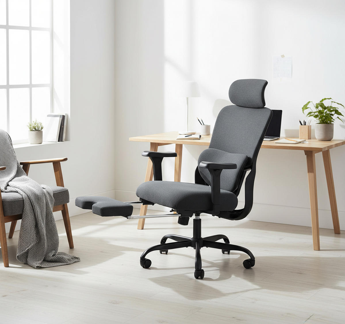 BÜROSTUHL Exion schwarz/schwarz - Schwarz, Kunststoff/Metall (69/133/70cm) - TPFLiving