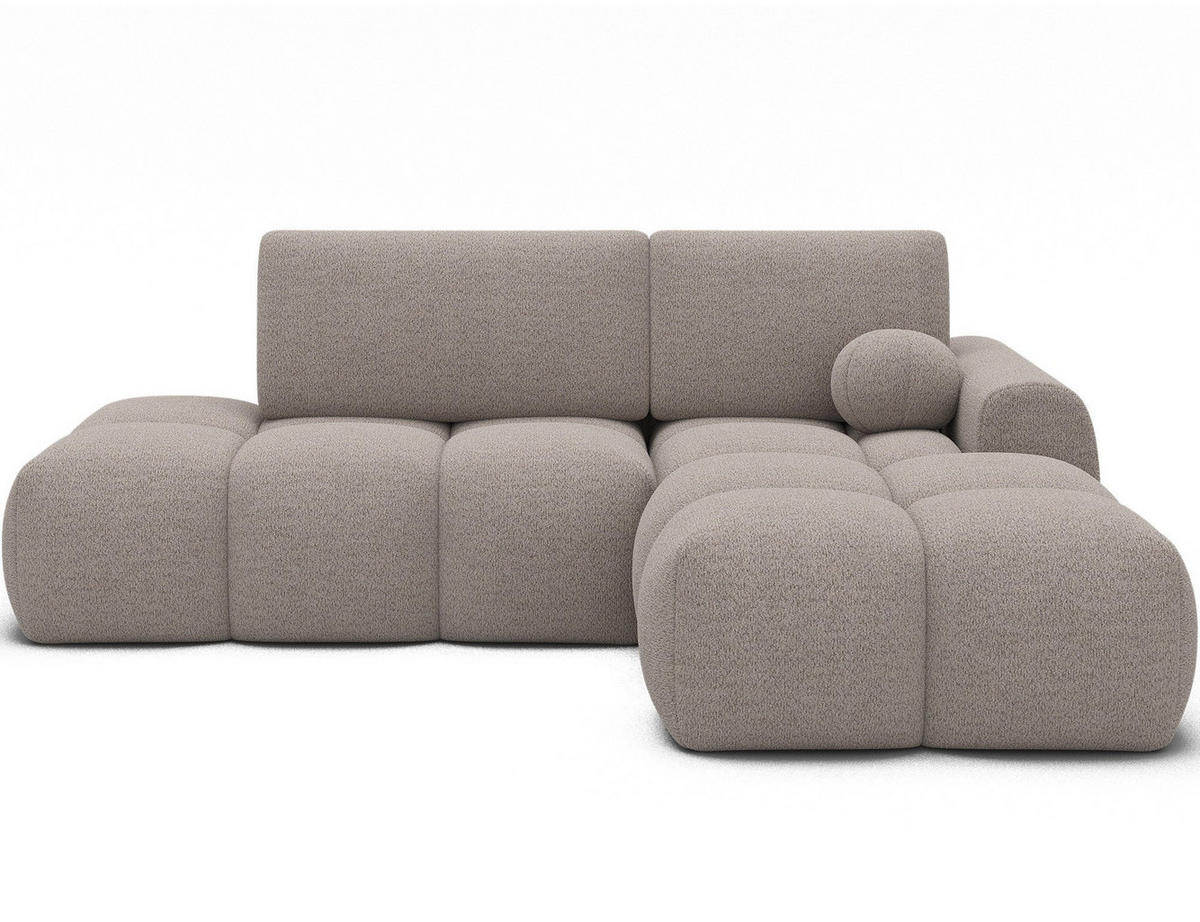 ECKSOFA VITTARIO mit Schlaffunktion & Bettkasten – Modernes L-Sofa 227 cm, inklusive Kissen - Beige, Kunststoff (227/95cm) - Wohnideebilder