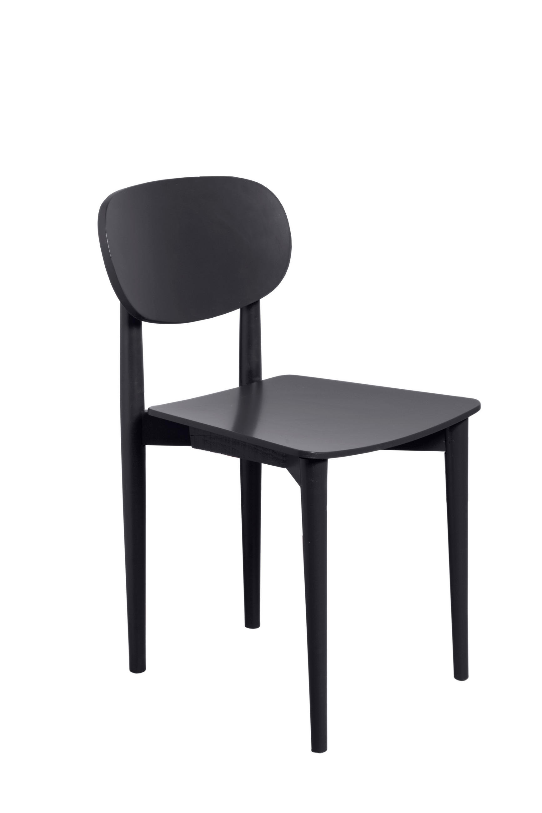STUHL aus massivem Buchenholz in Schwarz SANDRO - Schwarz, Holz (43/80/50cm) - RNT By Really Nice Things