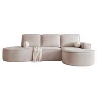 ECKSOFA SOFIA mit Schlaffunktion und Bettkasten Beige - Beige, Holzwerkstoff/Kunststoff (277/157cm) - Idohome