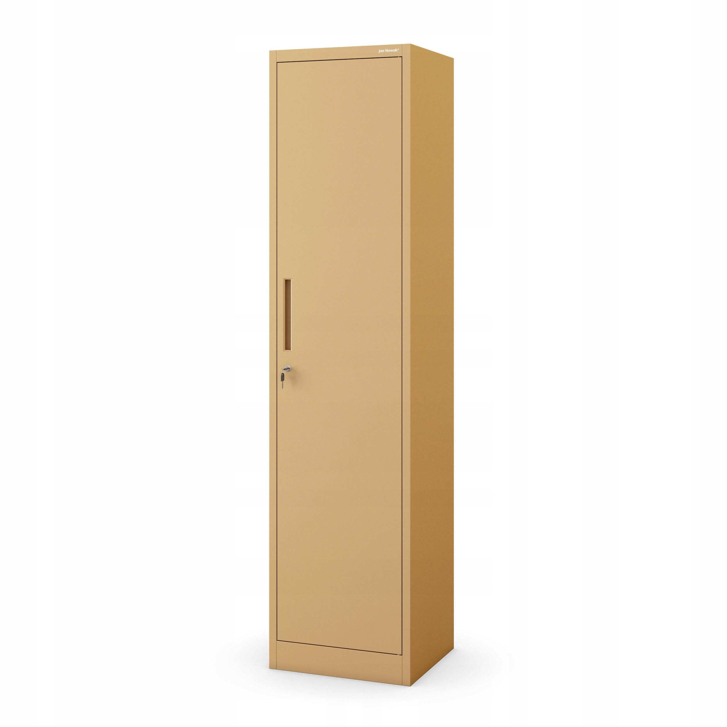 BÜRO Aktenschrank ALEX 185x45 x40 cm - Beige, Metall (45/185/40cm) - Jan Nowak