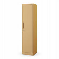 BÜRO Aktenschrank ALEX 185x45 x40 cm - Beige, Metall (45/185/40cm) - Jan Nowak