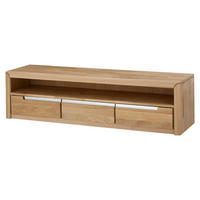 TV-UNTERTEIL Massivholz Ianka 165x43x46 Lowboard Wildeiche Bianco geölt - Naturfarben, Holz (165/43/46cm) - 58aufmkessel