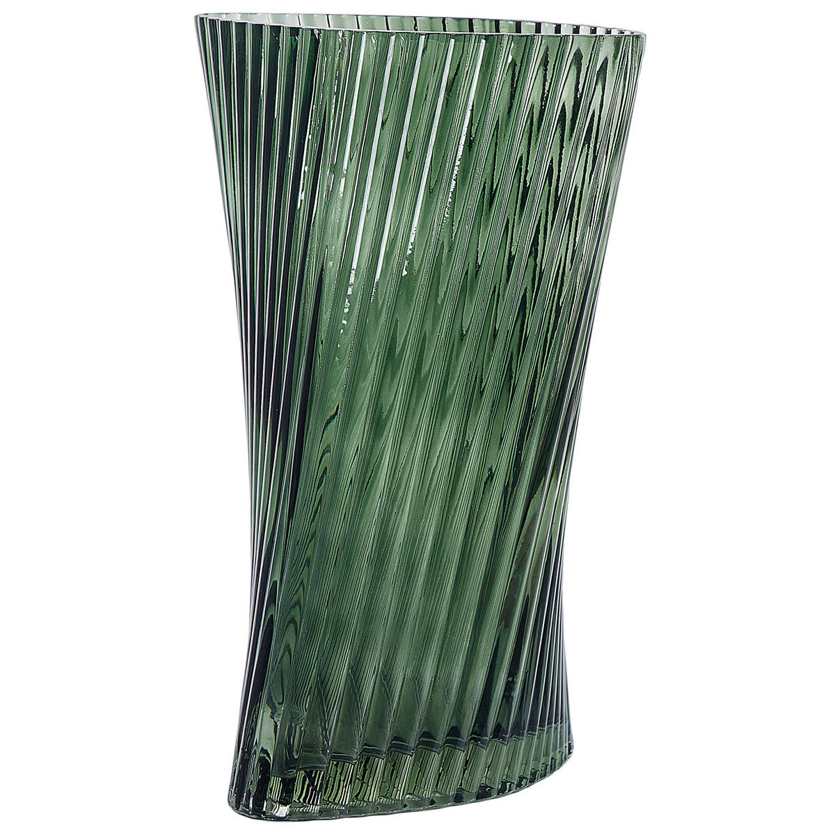 BLUMENVASE Glas grün Marpissa - Grün, Glas (26cm) - Beliani