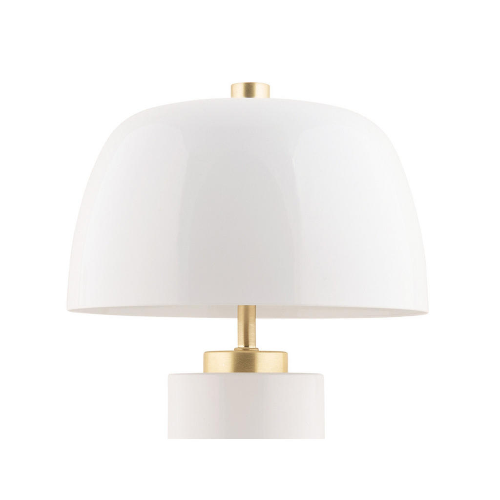Thumbnail - Leitmotiv Tischlampe, Weiß, Metall, Rund, 18x30x18 cm, CE, Lampen & Leuchten, Innenbeleuchtung, Tischlampen, Tischlampen