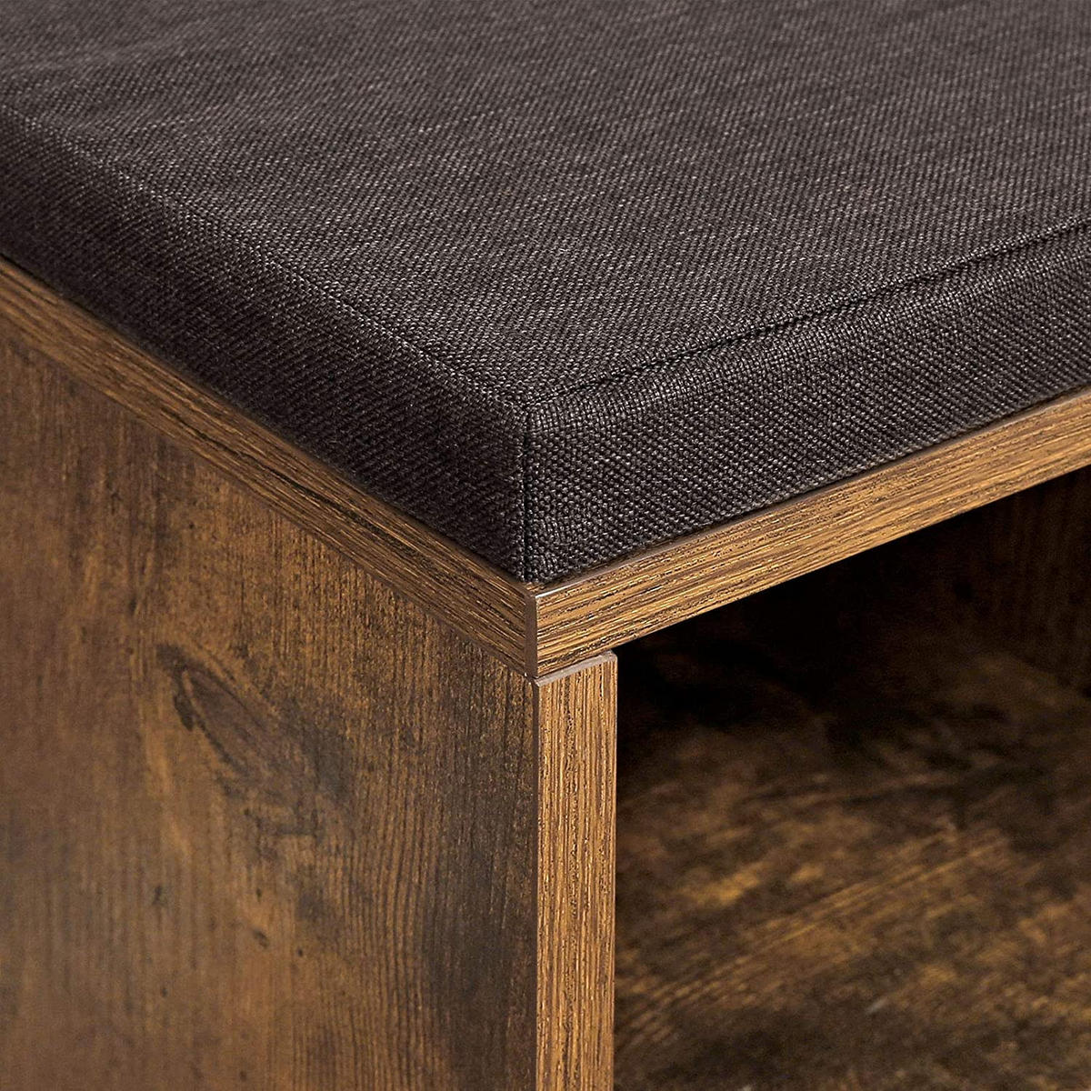 SCHUHSCHRANK mit sitz, braun, 44 paare - Braun, Holzwerkstoff (104/48/30cm) - A2A Home