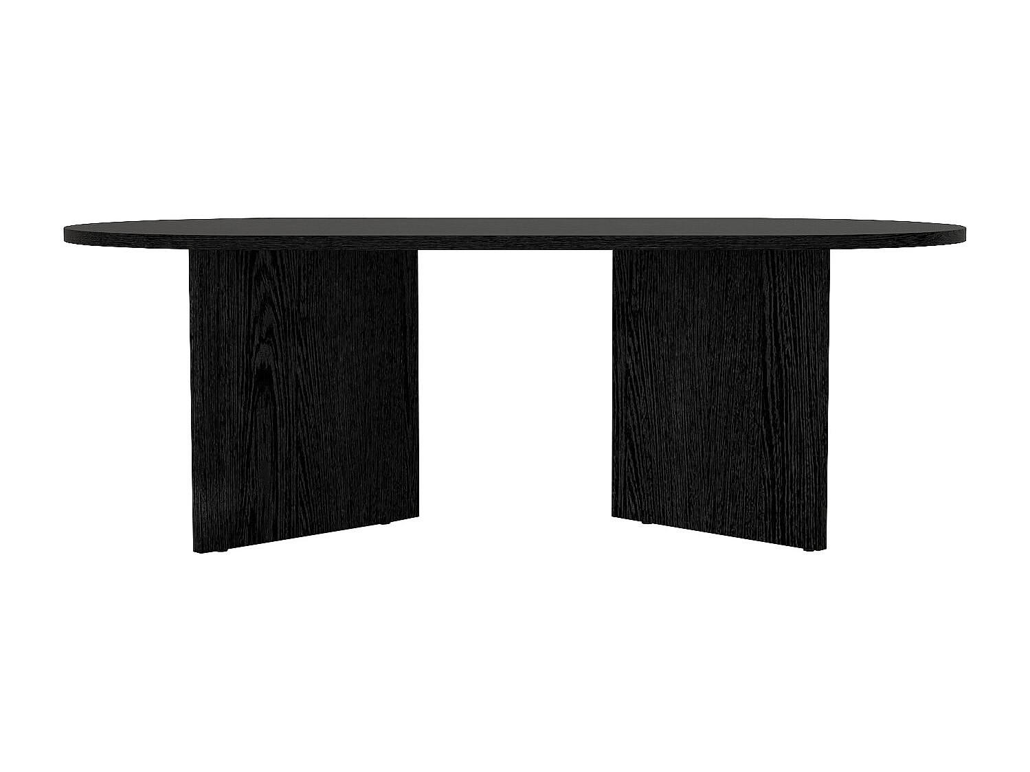 COUCHTTISCH nicht ausziehbar - 120cm x 60cm - Holzspan - schwarz - TOPANIA - Schwarz, Holz (60/120/39.6cm) - Vente-Unique