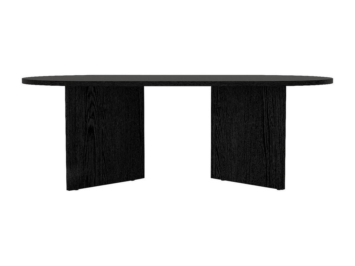 COUCHTISCH - Schwarz - TOPANIA - Schwarz, Holz (120/60/39.6cm) - Vente-Unique
