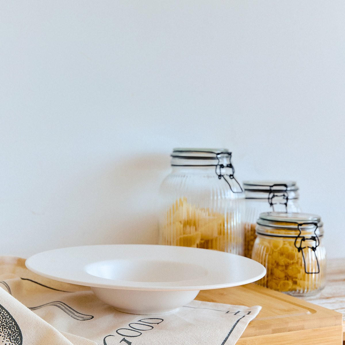 NUDELTELLER Famelio weiß 28 cm 6er-Set - Weiß, Keramik (28cm) - Homla