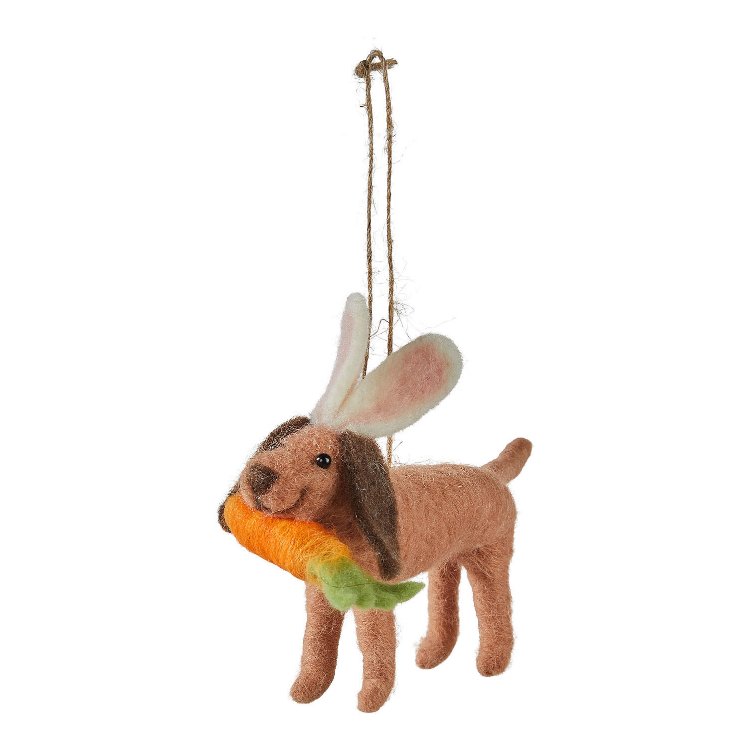 DEKOANHÄNGER Funky Friends Filz-Dackel - Braun, Textil (5/11/11cm) - Butlers
