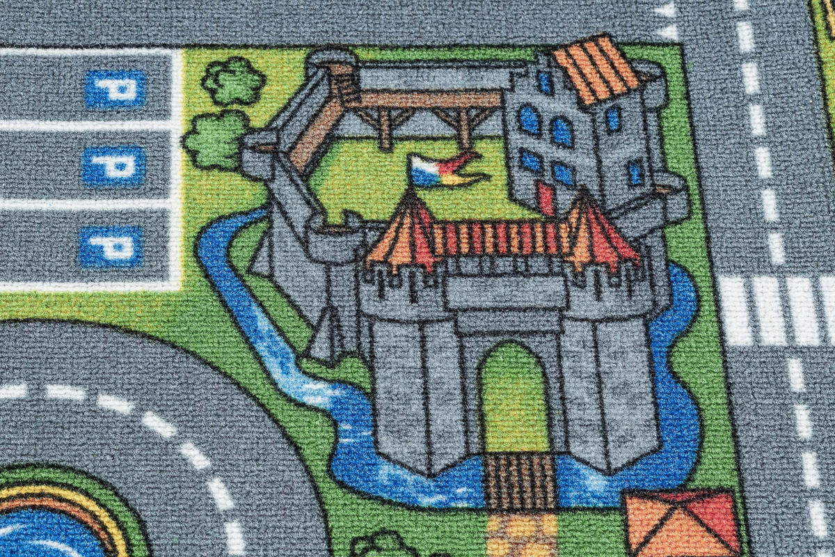 TEPPICH Rebel Roads 95/133 cm - Grau, Textil (95/133cm) - rugsX