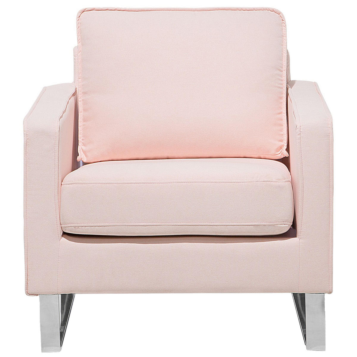 SESSEL Polsterbezug Rosa Vind - Pink, Textil/Metall (76/82/82cm) - Beliani