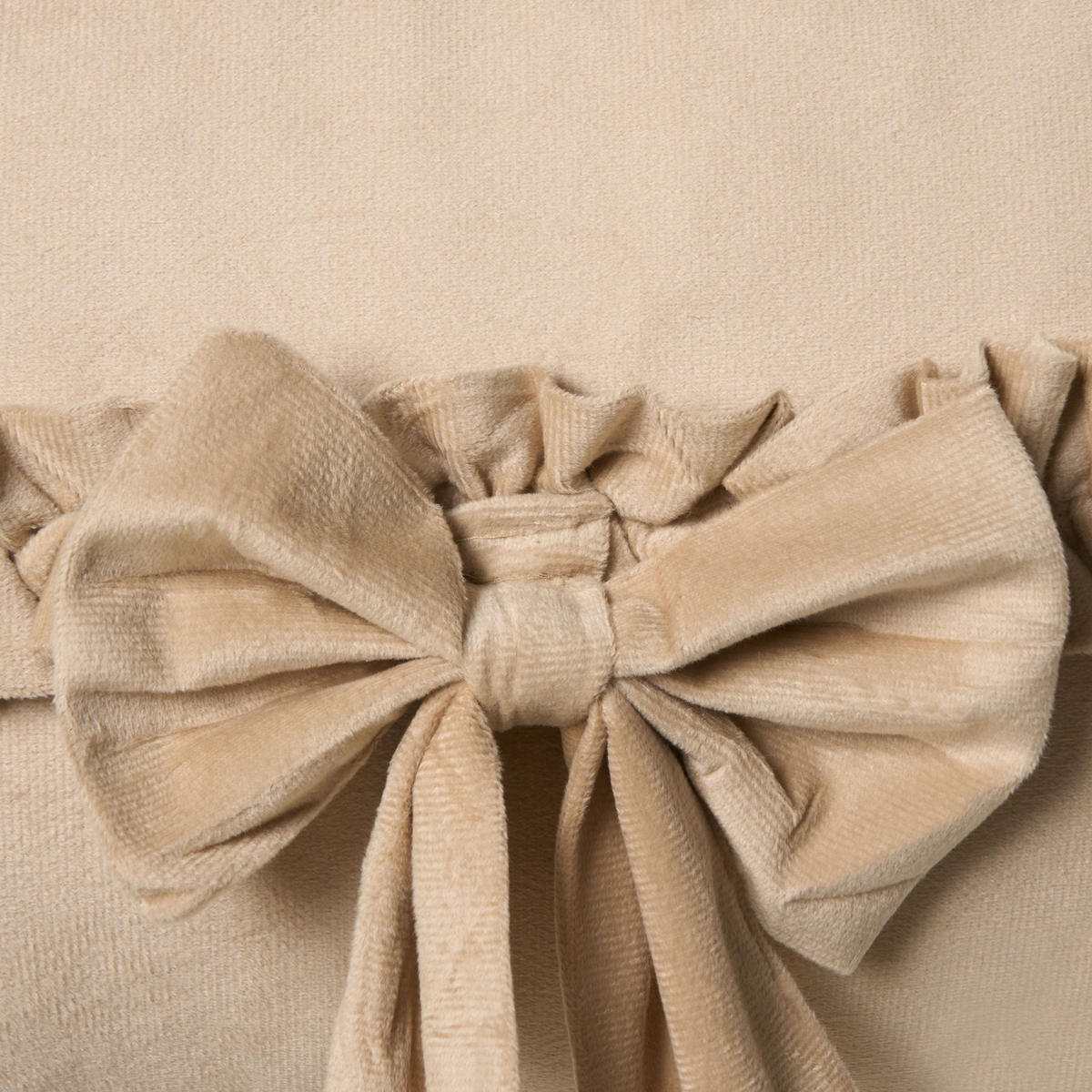 PRYDNADSKUDDE set om 2 beige 30/50 cm Belle - Beige, Textil (50/30cm) - Beliani