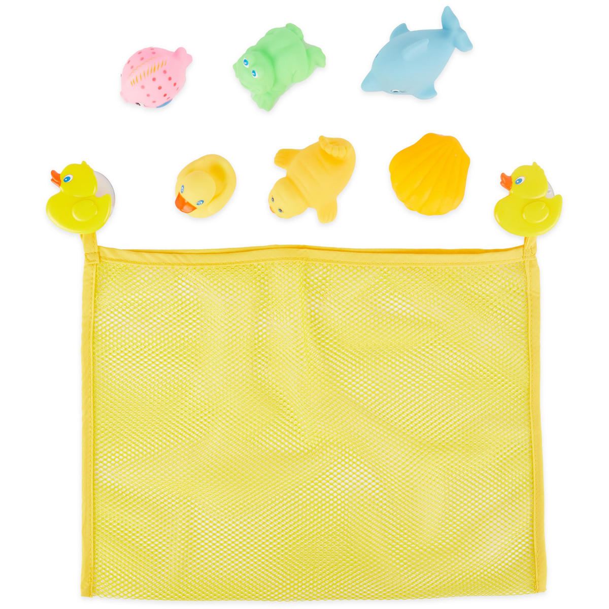 BADESPIELZEUG 7er Set - ab 6 Monate - Multicolor, Kunststoff (30.5/43cm) - Bieco Spielwaren