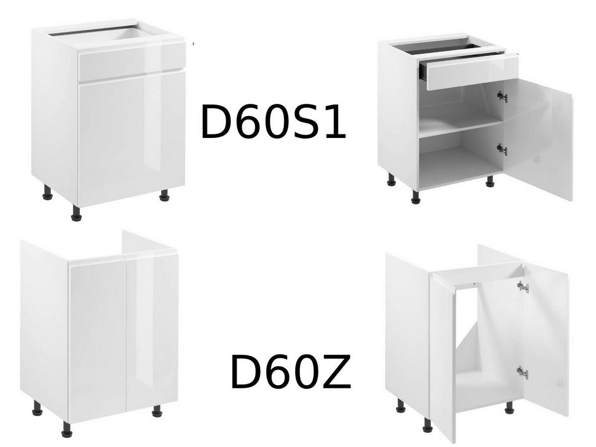 ECKKÜCHE 350 x 260 cm – Aspen KA4-M350 - in Weiß/Hochglanz - Weiß, Holz (610/212/58cm)