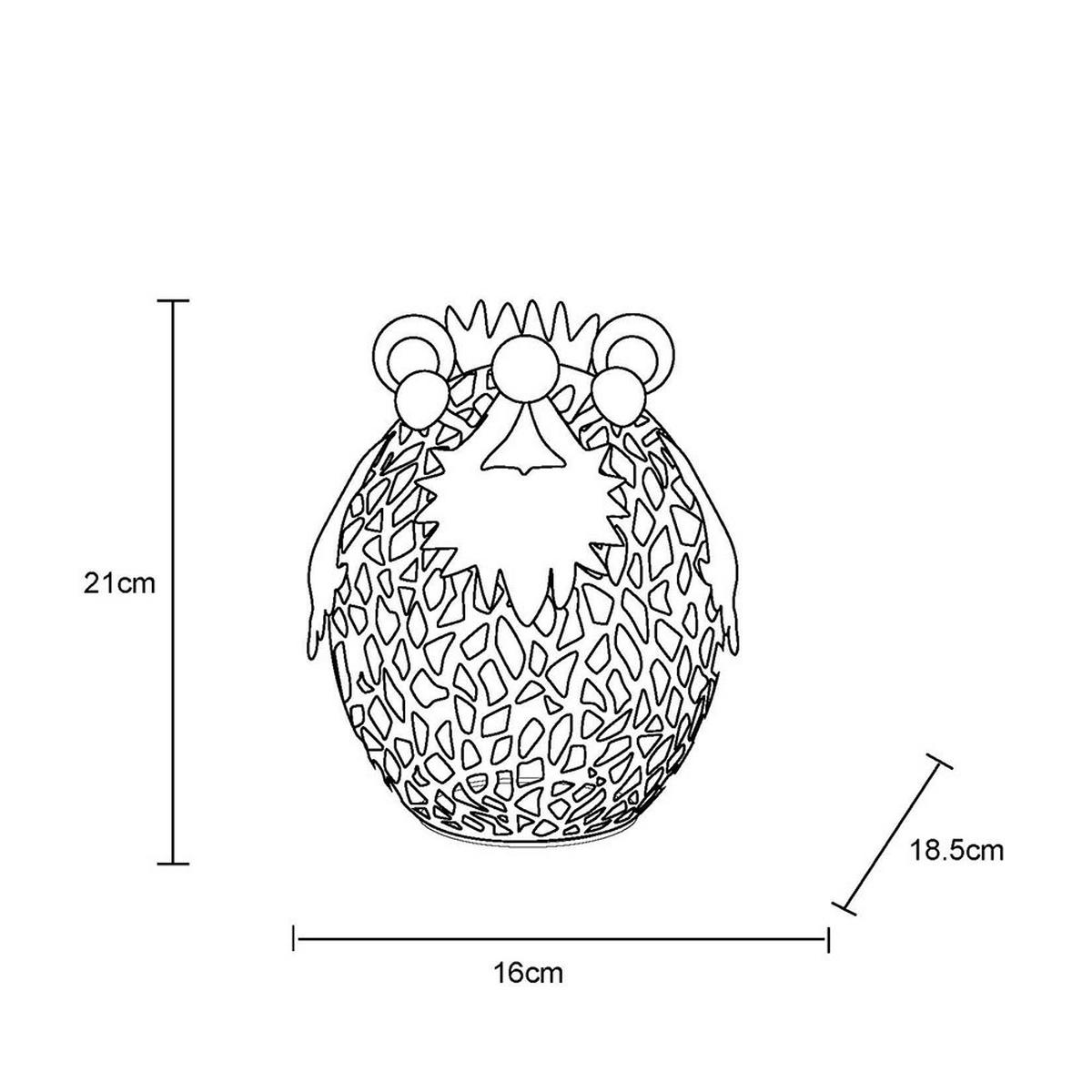 LED AUSSENLEUCHTE Metall Grün - Grün, Metall (16/18.5/21cm) - Globo Lighting