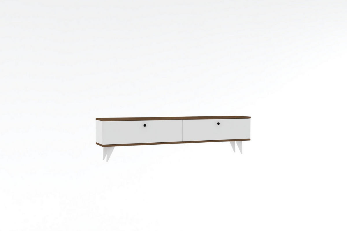 TV-MÖBEL parlak weiss - Weiß, Holz (25/35/160cm) - Habitat Garten