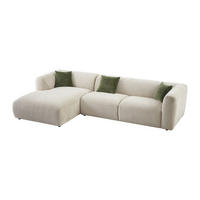 SOFA ohne Schlafmöglichkeit - 5 Personen-Sitzer - Stoff - Beige - - Beige, Textil (307/72/178cm) - Vente-Unique