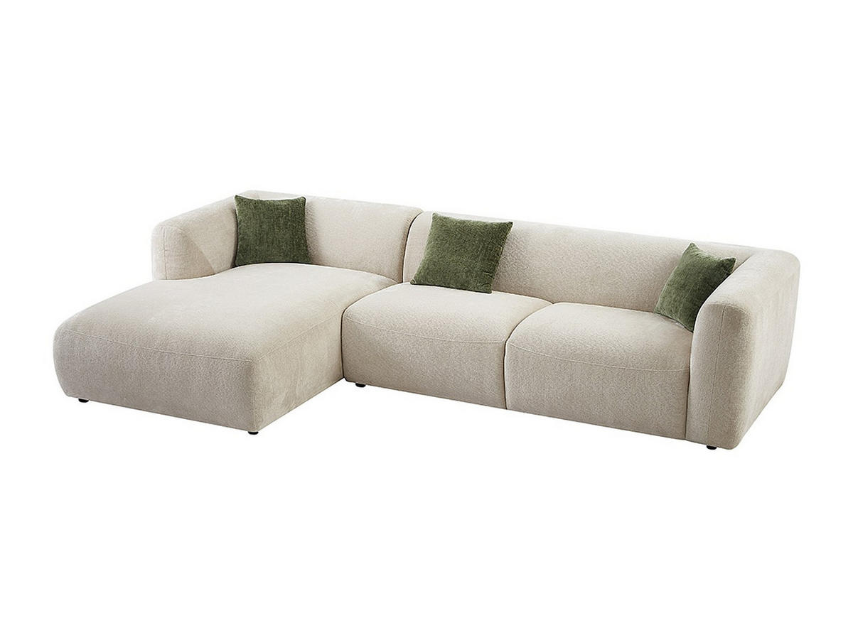 SOFA ohne Schlafmöglichkeit - 5 Personen-Sitzer - Stoff - Beige - - Beige, Textil (307/72/178cm) - Vente-Unique