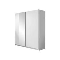 SCHIEBETÜRENSCHRANK Gizerto - Schwarz/Weiß, Holzwerkstoff/Kunststoff (181/198/62cm) - MIRJAN24