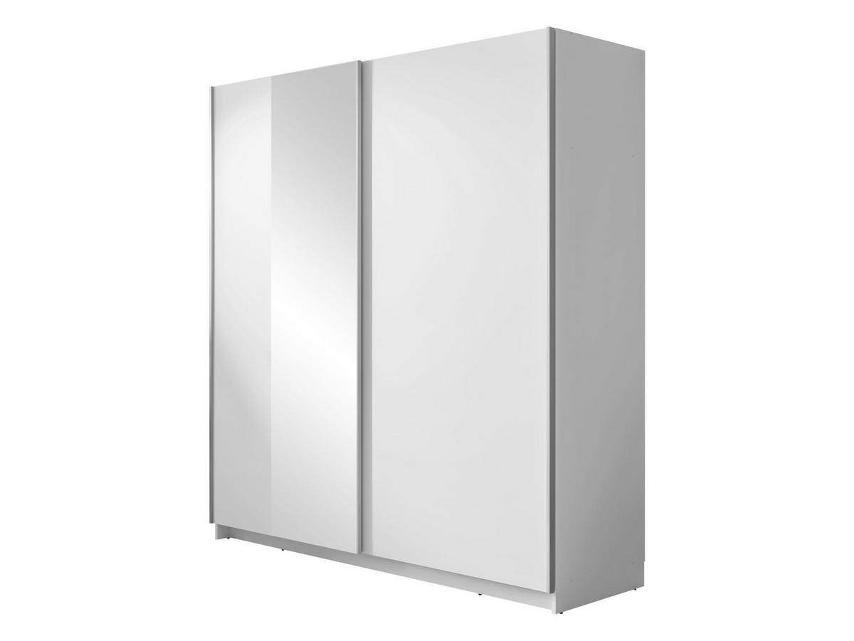 SCHIEBETÜRENSCHRANK Gizerto - Schwarz/Weiß, Holzwerkstoff/Kunststoff (181/198/62cm) - MIRJAN24