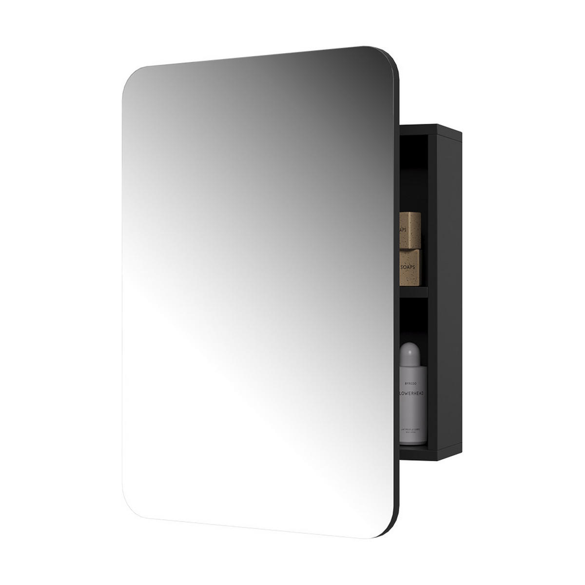 KOUPELNOVÁ ZRCADLOVÁ SKŘÍŇKA Zino Antracit - antracitová, kompozitní dřevo (70/50/17.4cm) - Vicco