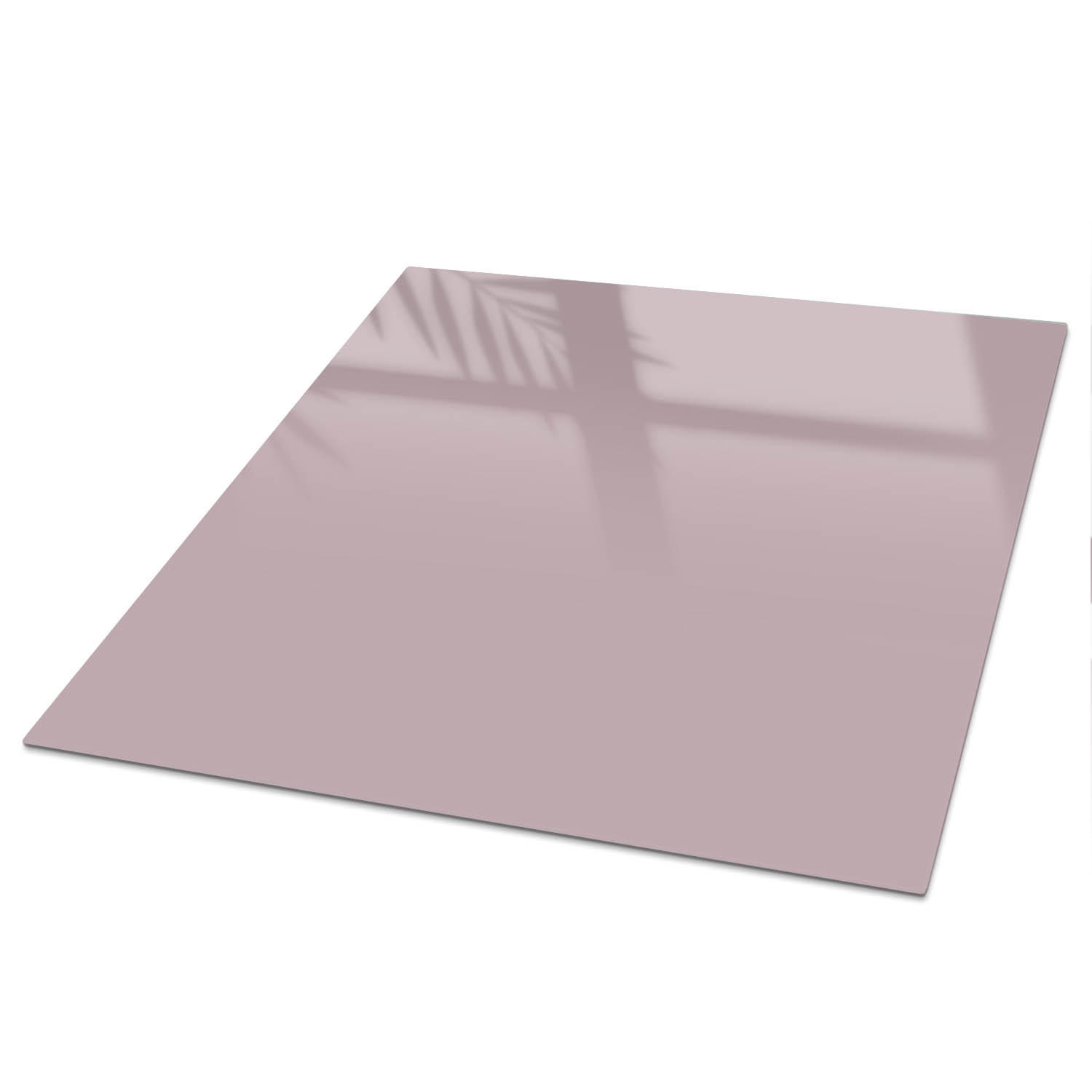 TISCHPLATTE 50x50 cm – Pastelllila - Pink, Glas (50/50/0.4cm) - Wallfluent