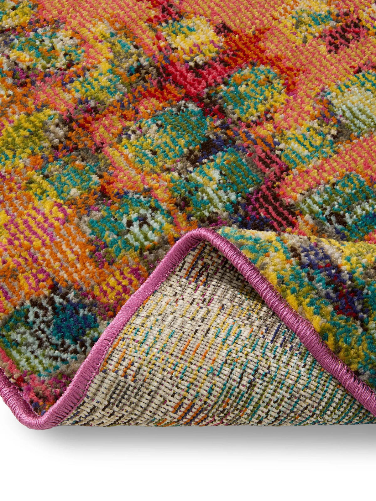 KOBEREC Casa Viacfarebné ø 120 cm - viacfarebná, textil/prírodné materiály (120/120cm) - benuta Nest