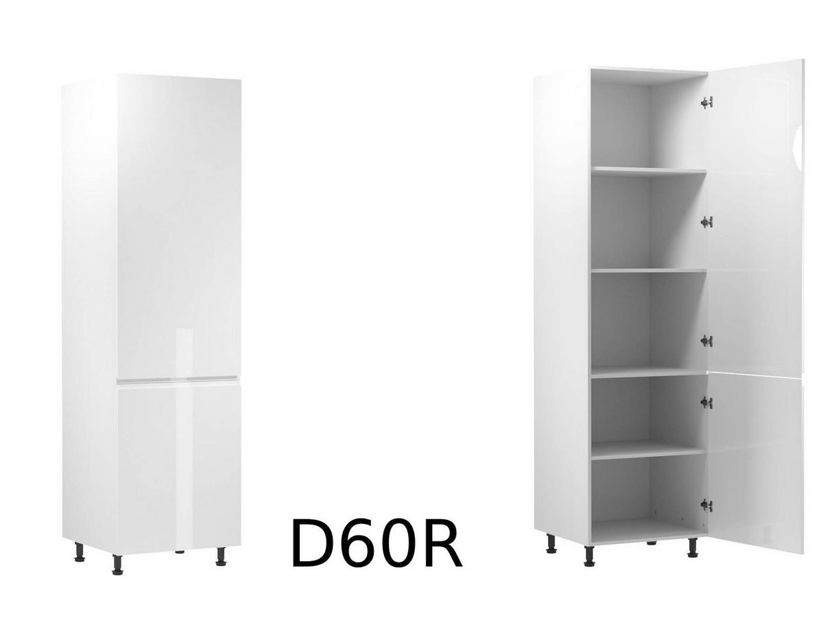 KÜCHENZEILE 360 cm Aspen K47-M360 in Weiß / Hochglanz - Weiß, Holz (360/212/60cm)