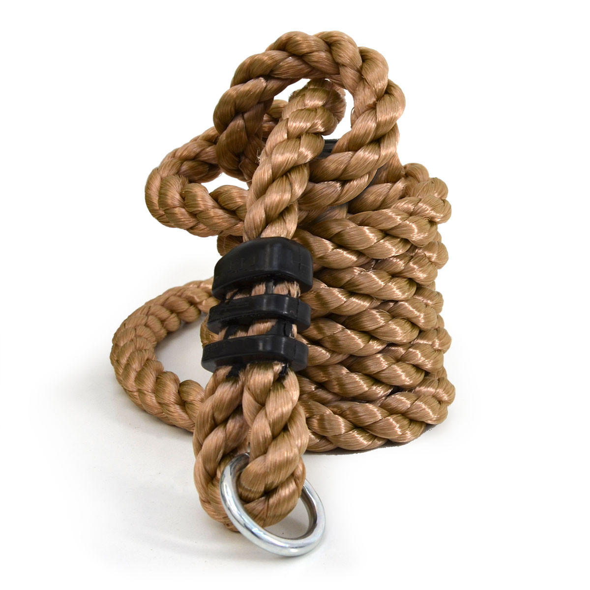 KLETTERSEIL mit Knoten 195/2,5 cm - Braun, Kunststoff (2.5/200cm) - Littletom