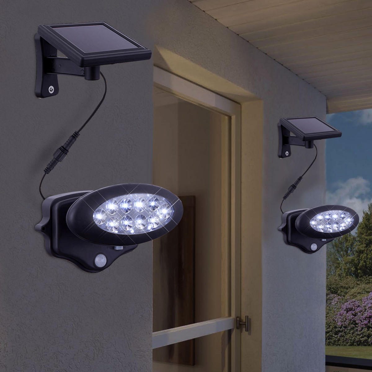 LED STRAHLER Solar Anthrazit Kunststoff - Anthrazit, Kunststoff (17/17/11.3cm) - Globo Lighting