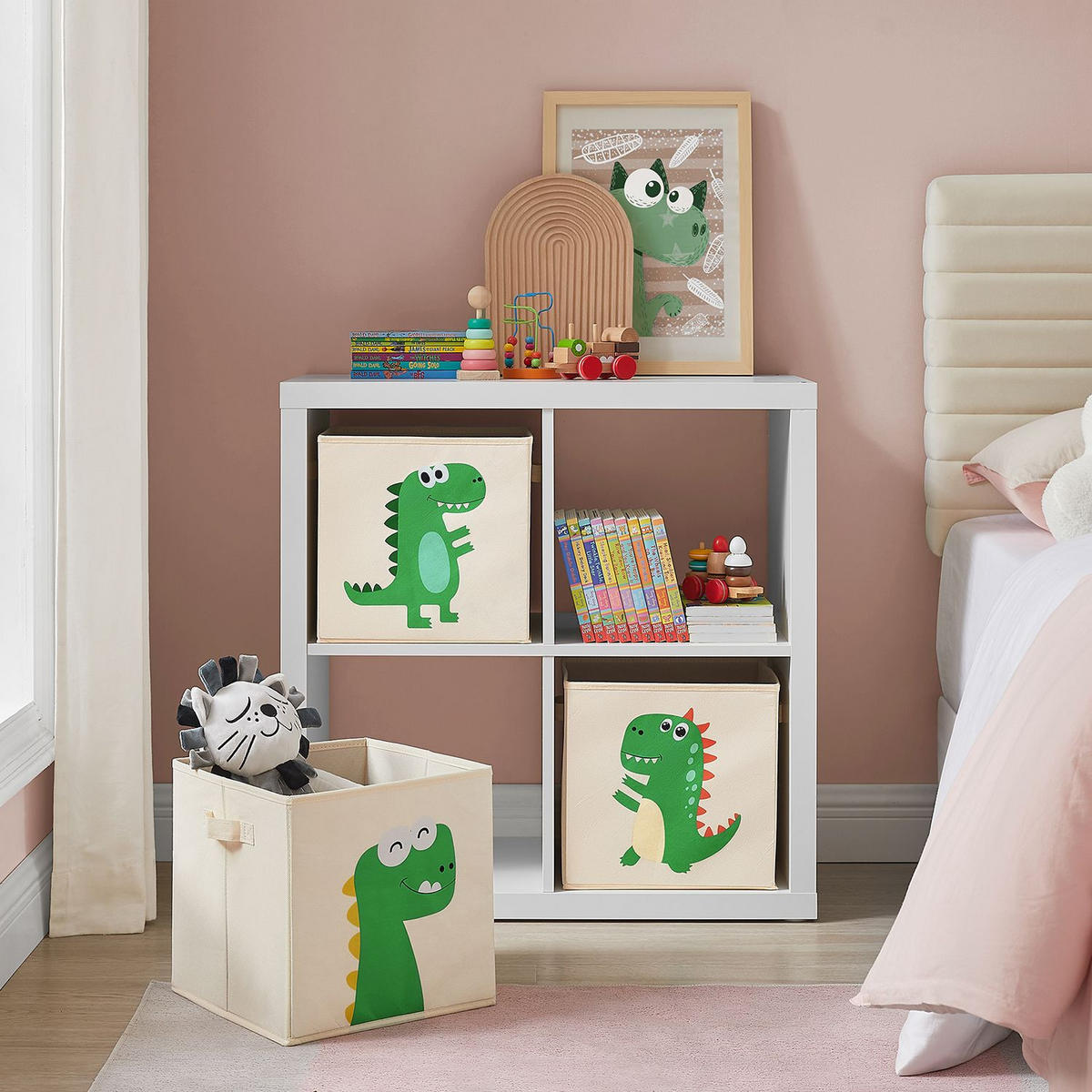 AUFBEWAHRUNGSBOX FÜR KINDER 3ER-SET - Multicolor, Textil (30/30/30cm) - Hansiro