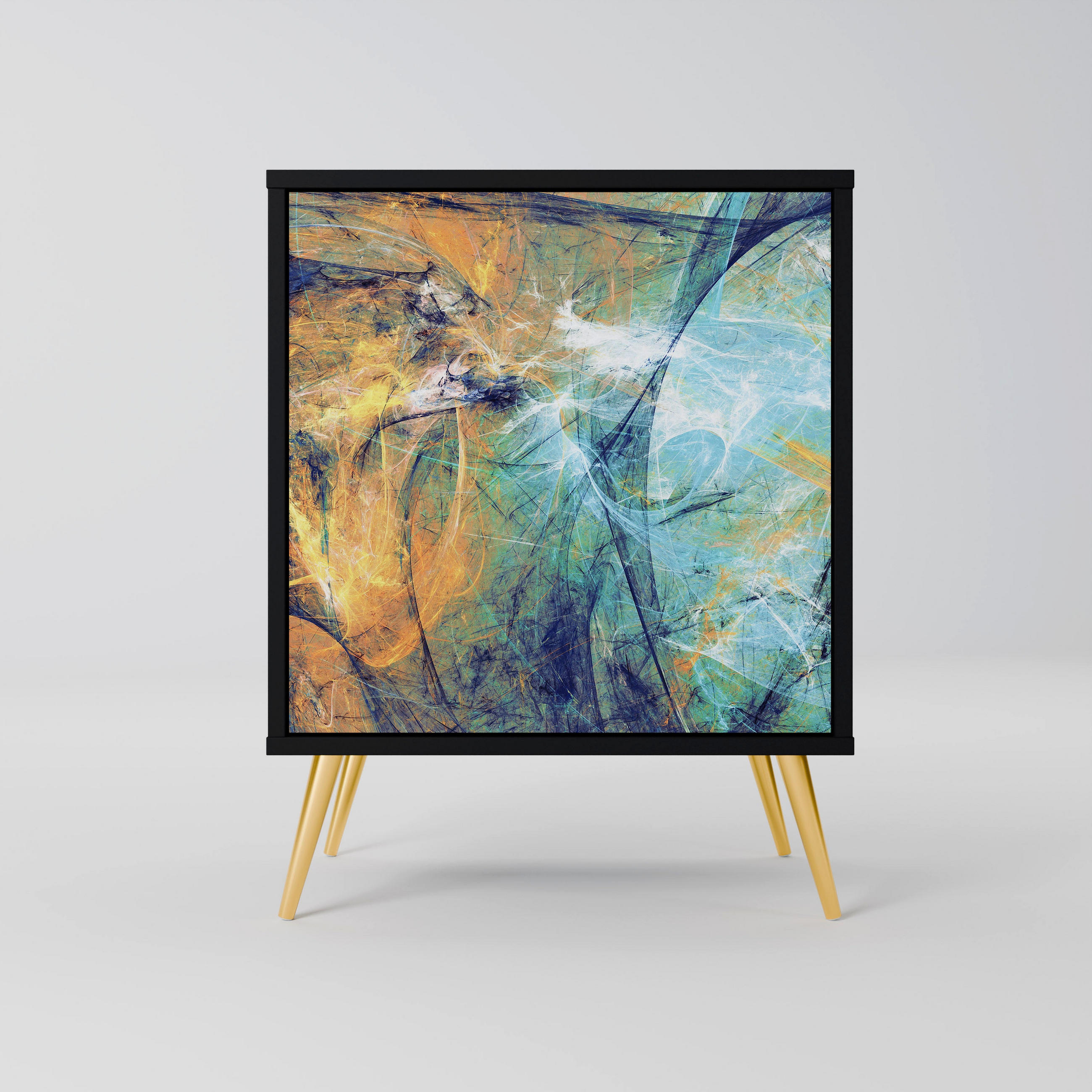 SpaceRebels Sideboard Schwarz 57.5x75.5x42 cm