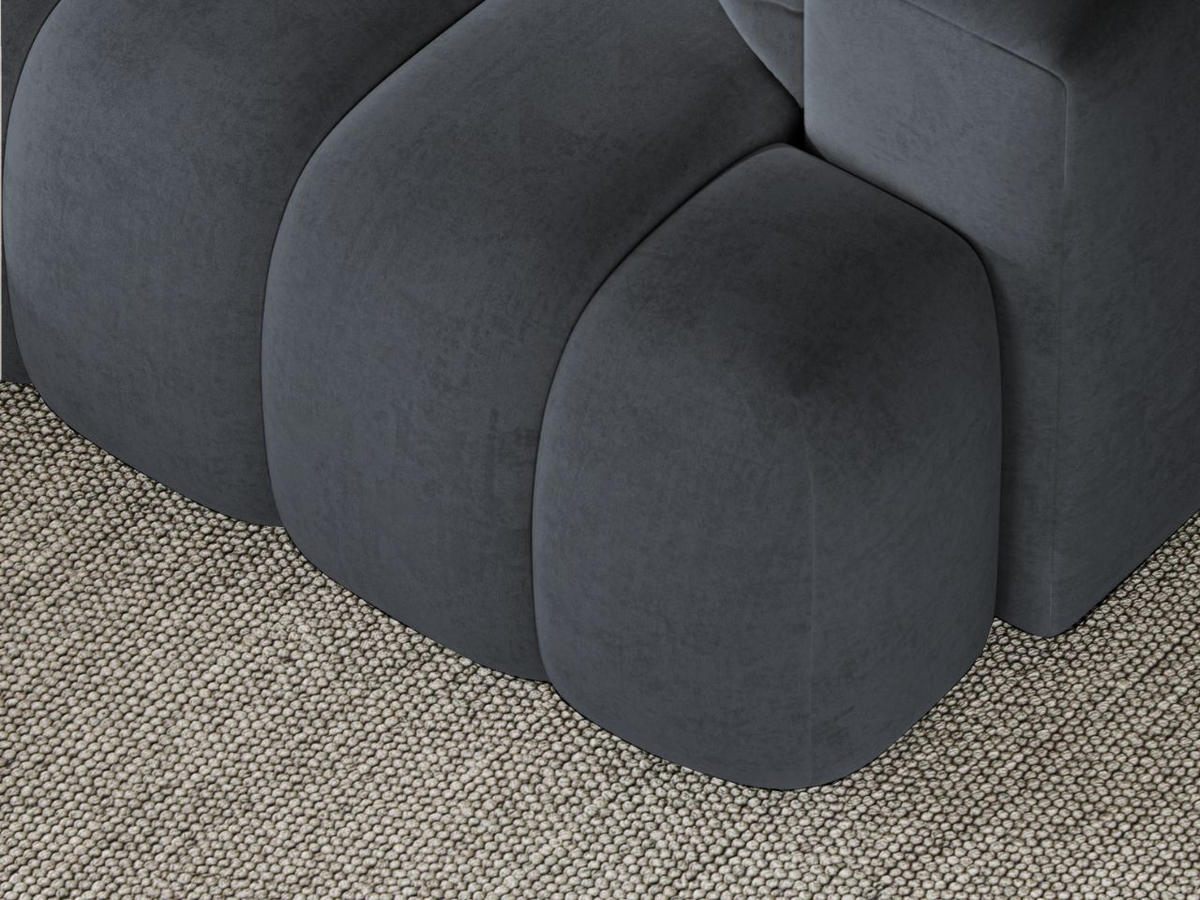 ECKSOFA Caleo Dunkelgrau Links - Dunkelgrau, Holz/Textil (270/170cm) - Graingold