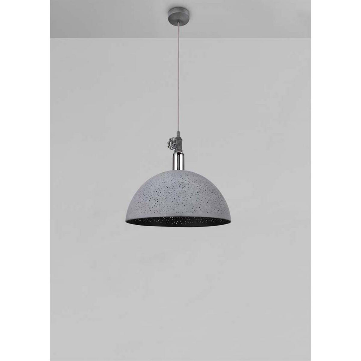HÄNGELEUCHTE Metall Grau Chrom Antik - Grau, Metall (40/40/150cm) - Globo Lighting