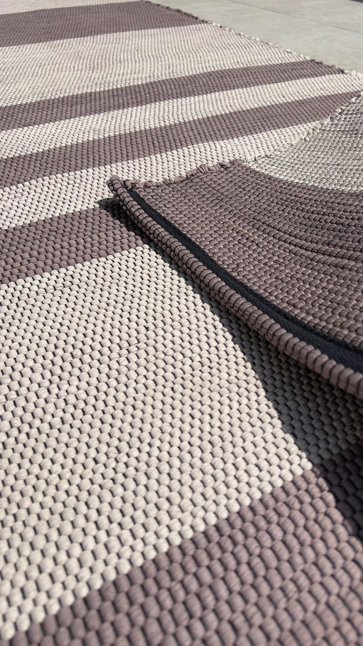 TEPPICH aus recycelter Baumwolle handgewebt bruin - Braun, Naturmaterialien (140/200cm) - AFK Living