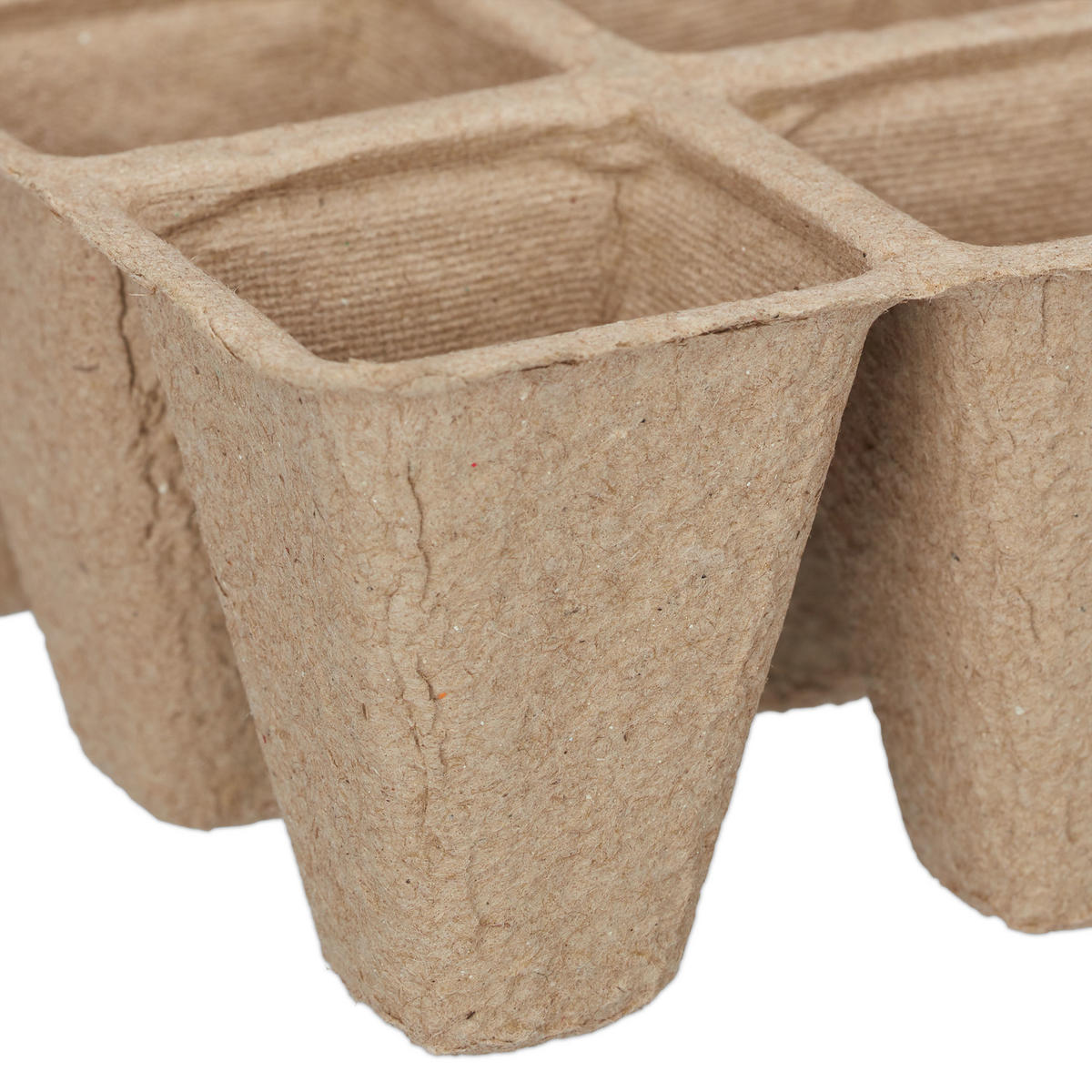 ANZUCHTTÖPFE - Hellbraun, Papier (22/5.5/8.5cm) - Relaxdays