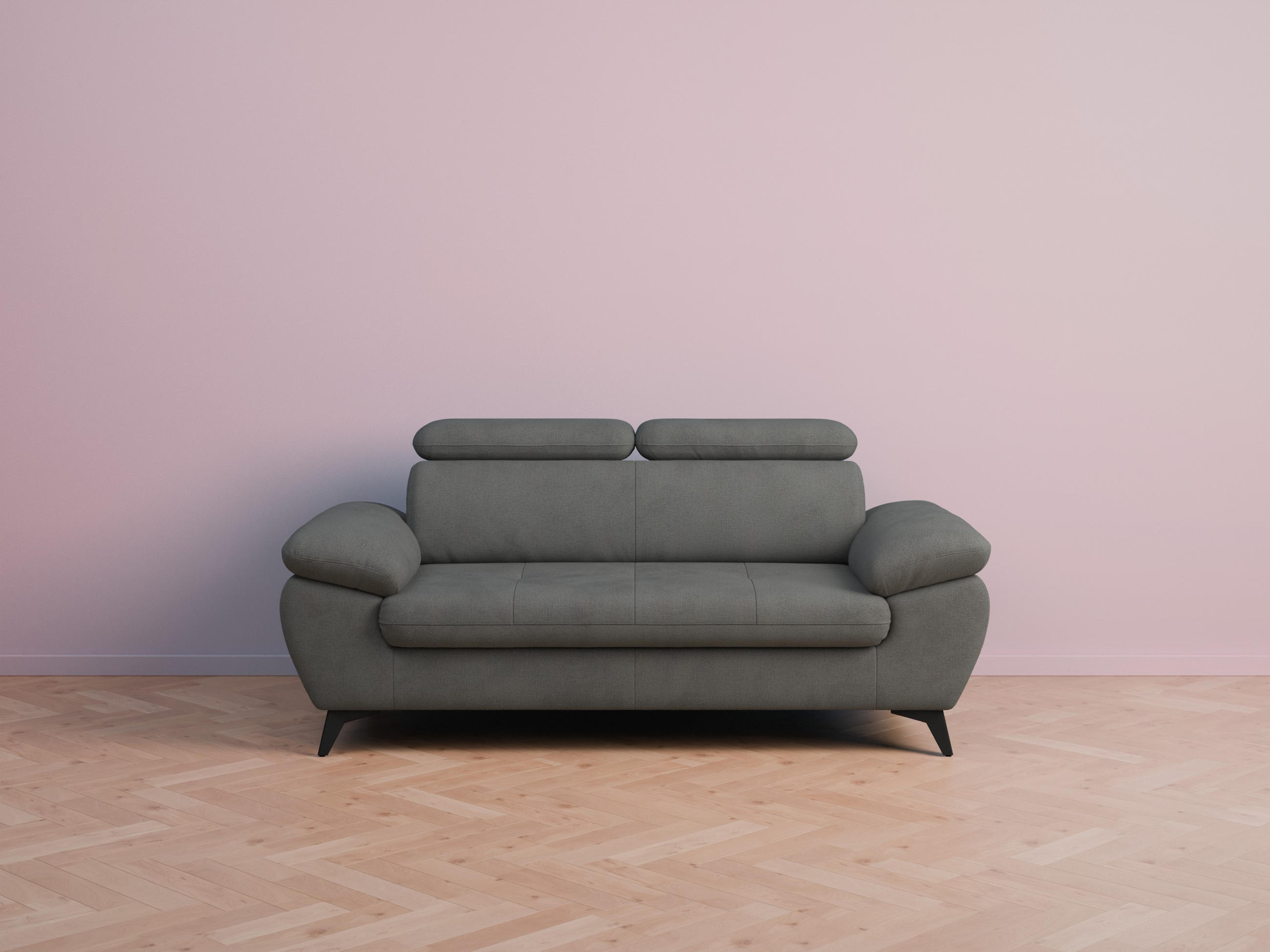 foamnova 2,5-Sitzer Hellgrau 194x84x100 cm