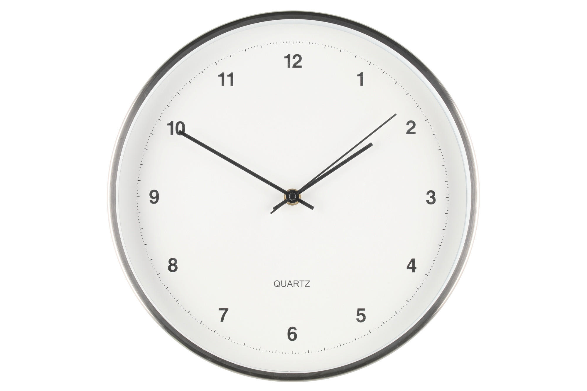 WANDUHR Silenzio Ø 30 cm - Weiß, Kunststoff (30/30/4cm)