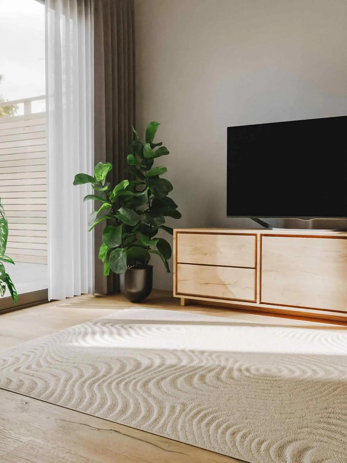 TEPPICH Leo Cream 160x230 cm - Creme, Kunststoff (160/230cm) - benuta