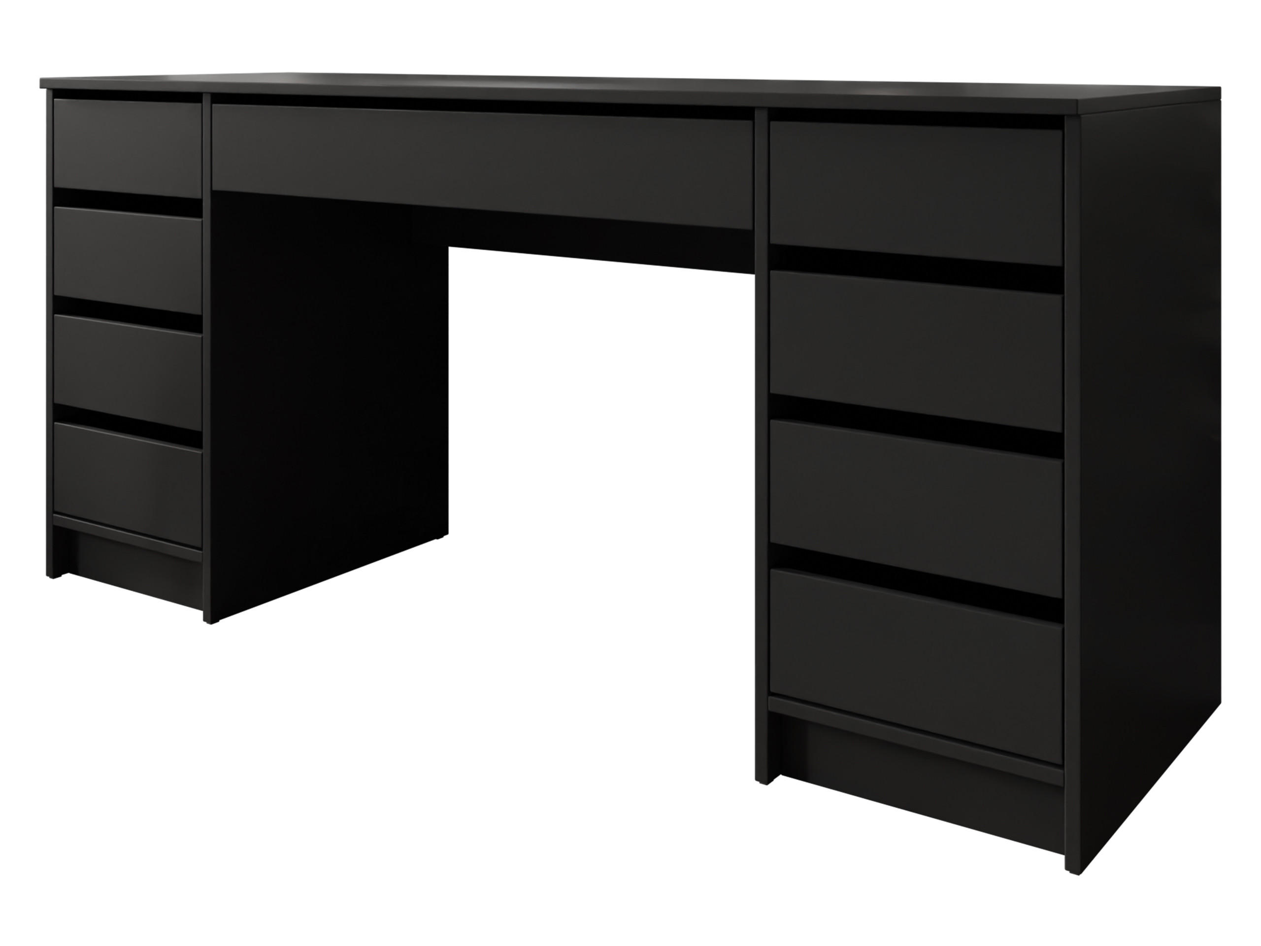 SCHREIBTISCH Ada Bis - Schwarz, Holzwerkstoff (55/154/76cm) - MIRJAN24