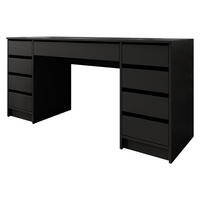 SCHREIBTISCH Ada Bis - Schwarz, Holzwerkstoff (55/154/76cm) - MIRJAN24