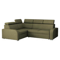 ECKSOFA Oslo 2rR1 80 - Silberfarben/Grün, Holz/Kunststoff (250/200cm) - MIRJAN24
