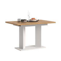 ESSTISCH GUSTAV (B/H/T: ca. 160/76/80 cm) in weiß/Artisan Eiche Nachbildung - Weiß, Holzwerkstoff (80/160/76cm)