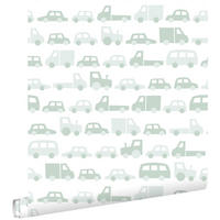 TAPETE Autos 53 cm x 10.05 m - Grün, Papier (53/0.1cm) - ESTAhome